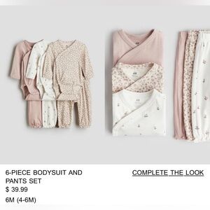 H&M Baby Kimono Style Onesie Sets - Size 4-6M